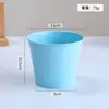 Cubo Metálico Mediano, Maceta de Lata Colorida, Cubo de Almacenamiento para Decoración de Escritorio en Casa, Maceta Creativa para Plantas Verdes y Suculentas