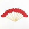 10 piezas tarjeta de decoración de pastel de amor de estrella de cinco puntas estrella multicolor en forma de corazón palillo de dientes purpurina enchufe para hornear enchufe