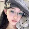 Armazón Óptico Ultra Ligero de Titanio Estilo Old Money Serie Gris para Mujer, Aspecto Natural, Estilo Lujo Ligero, con Lentes Graduados M2024606