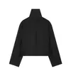 Z Estilo Europeu e Americano Transfronteiriço 2026 Nova Moda Elegante Atacado de Roupas Femininas Gola Alta Gola Sino Solta Jaqueta 1360199