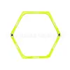 Anillo de Entrenamiento Hexagonal Plegable Doble Propósito Vallas de Entrenamiento de Fútbol Baloncesto Fútbol Entrenamiento de Juego de Pies Círculo de Agilidad Desmontable