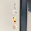 Estilo Ins Carrillón de Viento de Botella Flotante Llavero de Teléfono Colgante Pequeño Medusa Estrella Correa para Bolso Decoración Versátil para Mujeres