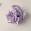 Goma para el pelo tipo scrunchie francesa dulce, extragrande, similar a la seda, multicapa, con volantes, para mujer, Nuevo accesorio para el pelo de alta gama 2025
