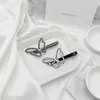 Presilha de Cabelo Nova da Moda com Strass, Grampo de Cabelo com Pérolas, Presilha de Cabelo com Laço, Acessório de Cabelo Simples e Estiloso para Mulheres