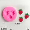 Série de frutas cereja laranja abacaxi morango forma flip bolo fudge cupcake decoração molde de silicone