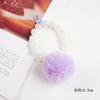 Outono e Inverno Novo Ins Sereia Ji Corrente de Pérolas 14mm Pom Pom Chaveiro Pendente Pequeno Fresco para Pendurar em Bolsa