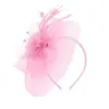 Diadema de Malla con Flores de Plumas Estilo Europeo y Americano Accesorios para Vestido de Novia Tocado Banquete de Bodas Fiesta Flores para el Cabello Accesorios para el Cabello