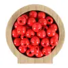 Amazon Cuentas para niños color sólido 15MM cuentas de madera de color cuentas redondas de madera sueltas cuentas de madera accesorios diy pulsera