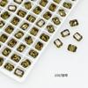 Dongzhou Cristal 8*6 Retangular Octogonal Diamante Flash Alta Qualidade Cristal K9 Acessórios de Joalheria Colar Bolsa Decoração Arte de Unhas