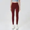 Em Estoque Roupa de Fitness Yoga Europeia e Americana Transfronteiriça Leggings Esportivas Femininas Calças de Yoga de Cintura Alta com Controle de Barriga Série Sensação de Pele Nua Feminina