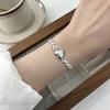 Nueva cadena de clavícula de plata de ley s925 con correa de industria pesada, hermoso collar, moda femenina, personalidad, lujo ligero, alta calidad, joyería de moda