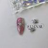 Nova Manicure Gaotin Joia de Zircônia Amor Estilo Japonês Anel de Suporte de Luxo Leve Cor Dourada Real Conservação Decoração Oval Gota d'Água