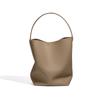Bolso Cubo de Piel de Vaca para Mujer, Gran Capacidad, Estilo Casual, Bolso Grande de Hombro Debajo del Brazo, Nuevo Modelo 2026, Bolso Tote Casual