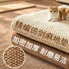 Tapete para arranhar gato anel de abacaxi tapete imitação sisal placa para arranhar gato almofada protetora para quarto gato de estimação antiderrapante sala de estar proteção contra arranhões de gato
