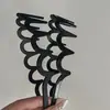 Faixa de Cabelo Ondulada Estampada de Leopardo de Alta Qualidade para Mulheres, Grampo de Cabelo Elegante para Prender Cabelos Soltos, Faixa de Cabelo com Coroa Alta para Aumentar o Volume do Cabelo, Ferramenta Mágica Antiderrapante