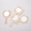 Espejo de Madera diy niños arcilla de copo de nieve espejo de colores jardín de infantes diy espejo graffiti pintado a mano