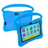 Nueva tablet infantil de 7 pulgadas con funda de silicona anticaídas, pantalla HD y soporte multilingüe