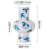 Yutong "Porcelana Azul y Blanca Pintada a Mano Pura" Cerámica Retro China Hecha a Mano por Artista Viejo Jarrón Decoración de Entrada