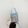 Bolso Cilíndrico Bordado para Mujer 2024 Nuevo Estilo Chino Nuevo Bolso de Mano de Gama Alta Diseño de Nicho Color de Contraste Bolso Nacional para Mujer