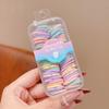 Bandas de Goma para Niñas que No Dañan el Cabello Banda de Goma Color Caramelo Cuerda para Cola de Caballo Lazo para Bebé Anillo para el Cabello con Tirón Pequeño