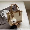 Bolso de Cubo de Estilo Coreano Ins Color Contraste para Mujer 2024 Nuevo Diseño Nicho de Moda Bolso Cruzado Bolso Portátil para Viajes