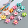 Accesorios de Resina de Flor Grande de Cinco Pétalos de Colores Brillantes Adornos para Pasadores de Pelo DIY Imanes para Nevera Decoraciones para Fundas de Teléfono