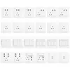 Tomada Interruptor Chint Tipo 86 Painel NEW7 Cinco Furos Duas Três Inserções Cinco Furos Cinco Furos Simples Aberto Duplo Aberto Triplo Aberto