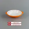 Vajilla de Melamina Plato de Dos Colores para Restaurantes de Hot Pot y Barbacoa, Plato Cuadrado de Barbacoa Comercial Imitación Porcelana