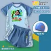 Traje de baño de dos piezas My World Steve Fat Boy para niños Verano Secado Rápido Transpirable Dibujos Animados Natación Conjunto de Tres Piezas
