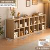 Estantería de Piso Estilo Tronco Gabinete de Pared Integrado Gabinete de Almacenamiento Gabinete de Almacenamiento para Sala de Estar Gabinete Prellis de Estilo Japonés Doméstico Madera Maciza
