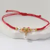 Pulsera trenzada Círculo Qiankun, estilo Nudo Chino, Símbolo de Manzana y Deseo, Fragmentos de Plata, 0 kg Atracciones Turísticas, Fabricante Transfronterizo, Venta al por Mayor de Joyería
