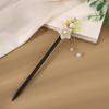 Antigo Tassel Hairpin Grampo de Cabelo de Madeira Imitação de Ébano Headwear Disco de Cabelo Acessórios Simples Vestido Antigo Cabelo Hairpin Hair