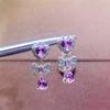 Doce estilo coreano brincos elegantes Super fada design rosa cristal retro oceano coração arco brincos frescos