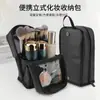 Bolsa para Pinceles de Maquillaje de Venta Caliente Transfronteriza de 14-40 Ranuras, Bolsa de Almacenamiento de Gran Capacidad, Bolsa de Maquillaje Plegable Grande Negra, En Stock