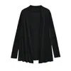 Venta al por mayor de ropa de mujer transfronteriza: Cárdigan de Punto, Nuevo Estilo a la Moda, Holgado y Casual, Color Sólido, Manga Larga, Protector Solar, Top Delgado