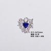 Dulce diamante azul frío linda niña aleación colgante de diamante aretes hechos a mano collar pulsera accesorios de joyería diy