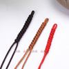 Hebilla de llavero nudo de serpiente cabeza semiacabada rojo marrón colgante de bolsa hebilla DIY accesorios nudo diamante latón al por mayor