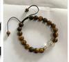 DF Nueva Pulsera de Cuentas Piedra Volcánica Mancuerna Joyería Europea y Americana Piedra Natural Turquesa Transfronteriza Accesorios Calientes para Hombre y Mujer