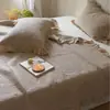 Estilo Princesa Coreana Renda Lavada na Areia Todo Algodão Colcha Acolchoada Conjunto de Três Peças Justa Respirável Espessada Quente Capa de Cama