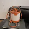 Nova Bolsa Feminina Estilo Coreano Saco de Cordão Portátil Estilo Balde Bolsa de Ombro Fashionável Peça Única Dropshipping Bolsa Transversal Fashionável
