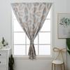 Cortinas Pequeñas Blackout Frescas Estampadas con Calcomanías de Letras de Velcro, Producto Terminado, Cortinas Terminadas de Comercio Exterior y Cortinas para Puerta Sin Perforación