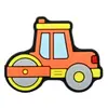 Novo Desenho Animado Veículo de Engenharia Carro Pvc Acessórios Planos Patch de Borracha Macia Roupas de Menino Mala Acessórios para Joias DIY