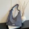 Outono de 2026 Nova Bolsa de Lona Floral Estilo Coreano Preguiçoso Grande Capacidade Versátil Casual Bolsa de Ombro Venda por Atacado Bolsas Femininas