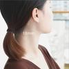 Aretes de Aro de Plata S925 para Mujer, Borla Vintage, Moda Única, Aretes Simples, Clips para Oreja, Exquisito Brillo Geométrico