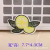 Parche de Tela Bordado de Frutas para Computadora Accesorios de Parche Calcomanía Decorativa DIY con Adhesivo Trasero Parche Caliente Accesorios de Parche