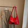 Bolsa Texturizada de Grande Capacidade para Mulheres 2025 Nova Primavera e Verão Design Nicho Bolsa Transversal de Ombro Único Roupa Casual para Trabalho Bolsa Dumpling