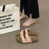 Pantuflas de Verano para Mujer para Exteriores 2025 Estilo Nuevo de Suela Gruesa que Aumentan la Altura Sandalias Casuales de Playa para Combinar con Faldas, Sandalias sin Cierre