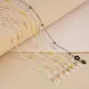 Cadena Metálica para Gafas Transfronteriza Europea y Americana para Mujer, Cordón Anticaída de Alta Gama, Accesorio de Cadena de Moda para Viajeros