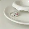 Anel Drip Oil Gatinho Estilo Doce Simples Laço Joia de Mão Feminina Nicho Fresco Luxo Leve Retrô Toque de Alto Padrão