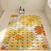 Nueva alfombrilla antideslizante para suelo de ducha, alfombrilla larga con agujeros para drenaje, alfombrilla antideslizante resistente al agua para ducha para niños